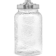 Barattolo in vetro effetto martellato con tappo a vite cc 380