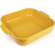 Pirofila quadrata Appolia giallo zafferano cm 36x31x8
