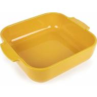 Pirofila quadrata Appolia giallo zafferano cm 28x23x7