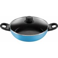 Tegame con coperchio Caprera blu cm 28