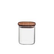 Barattolo in vetro borosilicato con tappo in legno 0,85 litri