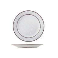 Set 6 piatti piani in terracotta smaltata Sintra cm 28