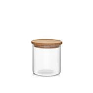 Barattolo in vetro borosilicato con tappo in legno 0,75 litri