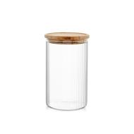 Barattolo in vetro borosilicato con tappo in legno 1,1 litri