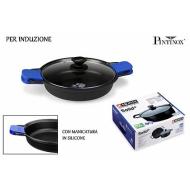 Casseruola bassa per induzione con coperchio e presine Solid+ cm 32