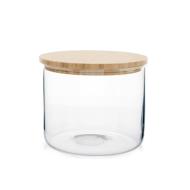 Biscottiera in vetro borosilicato con tappo in bambù 2,2 litri