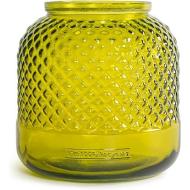 Vaso in vetro riciclato verde pistacchio Diamante