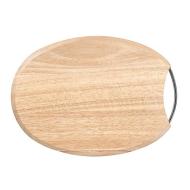 Tagliere in legno ovale con maniglia