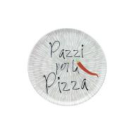 Piatto pizza in porcellana Pazzi per la pizza cm 33