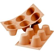 Stampo in silicone 6 muffin Classic cm 7,5