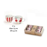 Set 6 tazzine da caffè Red