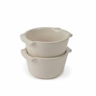 Set 2 pirottini ramekin Appolia bianco ecrù