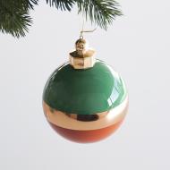 Set 6 palle Modern per albero di Natale (colori assortiti)