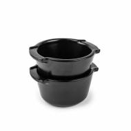 Set 2 pirottini ramekin Appolia nero satin