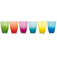 Set 6 bicchieri acqua colorati Fonte