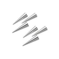 Confezione 6 stampi cono grande in alluminio cm 12