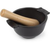 Mortaio con pestello in legno Appolia ardesia