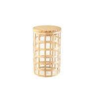 Barattolo in vetro borosilicato e paglia con tappo in legno 1,05 litri