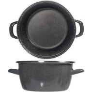 Casseruola a due manici in acciaio smaltato K2