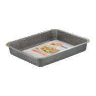 Teglia da forno rettangolare in alluminio antiaderente Happy Stone cm 40x33x4
