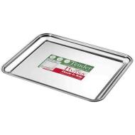Vassoio rettangolare bar in acciaio inox