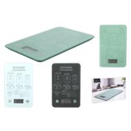 Bilancia da cucina digitale con ripiano in vetro 5 kg (colori assortiti)