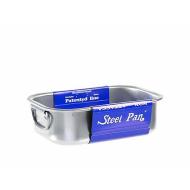 Rostiera rettangolare antiaderente in acciaio inox