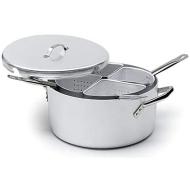 Casseruola 4 spicchi in alluminio con coperchio cm 40