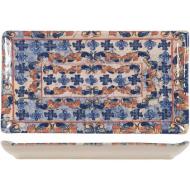 Piatto rettangolare decorato in stoneware Felicity