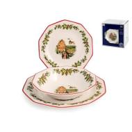 Servizio  Piatti Tavola 18 pezzi Holly Toys