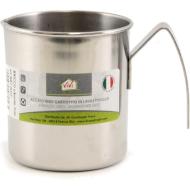 Bricco con becco in acciaio inox