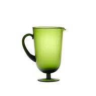 Brocca verde con piede Diseguale