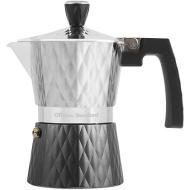 Caffettiera in alluminio Diamantata antracite