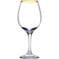 Set 6 calici con bordo dorato Amber cl 36,5