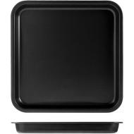 Teglia da pizza quadrata in alluminio antiaderente 30x30x3