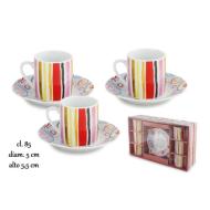 Set 6 tazze caffè Crazy cl 85