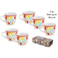 Set 6 tazze caffè Moon senza piattino cl 90