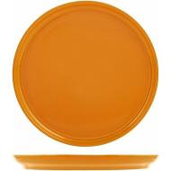 Set 12 piatti frutta in stoneware Stoccolma ocra cm 22