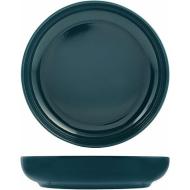 Set 12 piatti fondi in stoneware Stoccolma ottanio cm 22