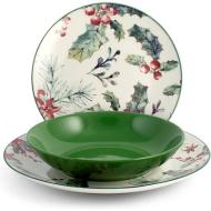 Servizio piatti 18 pezzi Celebration verde