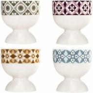 Set 4 porta uovo in porcellana Taste