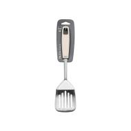 Paletta forata in acciaio inox con manico in plastica Bicolor cm 32