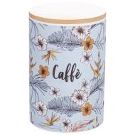 Barattolo caffè in ceramica con tappo in bambù Botanico
