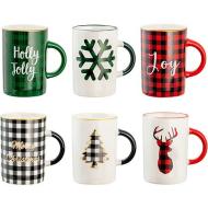 Set 6 tazze mug Tartan cc 415