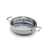 Tegame a due manici con coperchio Accordo cm 28