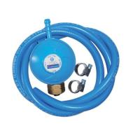 Kit rubinetto regolatore di pressione e tubo attacco Italia