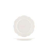 Set 6 piatti frutta festonati Blanc cm 21