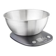 Bilancia da cucina digitale con ciotola in acciaio inox 5 kg