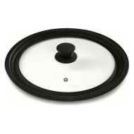 Coperchio Black multi diametro con foro vapore cm 20-22-24