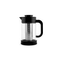 Teiera in vetro borosilicato e plastica con filtro inox 0,9 litri